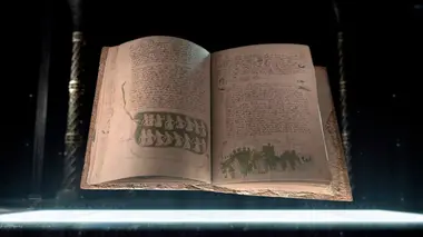 Disque d'or, étrange manuscrit et miroir de pierre