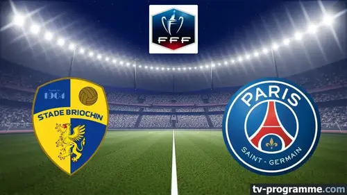 Saint-Brieuc / PSG match de Coupe de France à 21h10 sur France 3