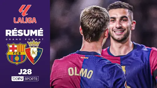 Barcelone - Osasuna résumé vidéo du match. Victoire du Barça 3 - 0.