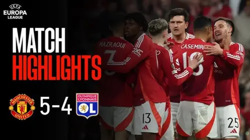 Manchester United - Lyon : résumé vidéo du match d'Europa League. (5 - 4)