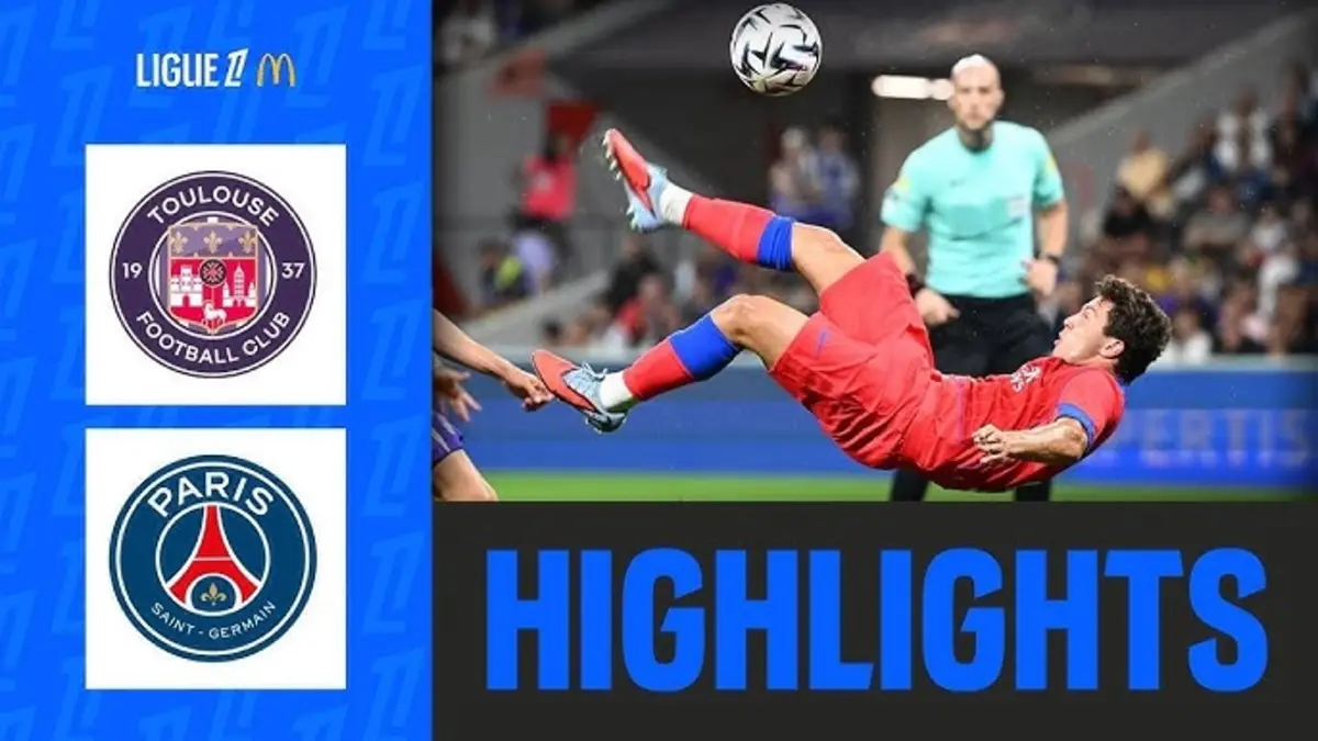 Toulouse - PSG résumé du match avec vidéo des buts. Victoire du PSG (3 - 6)