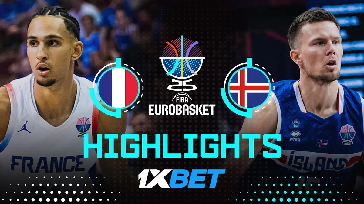 France - Islande résumé vidéo du match. Victoire des Bleus (114 - 74).