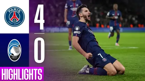 PSG - Atalanta résumé vidéo du match. Victoire de Paris (4 - 0)