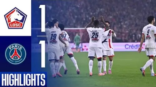 Lille - PSG résumé vidéo du match. Match nul (1 - 1)