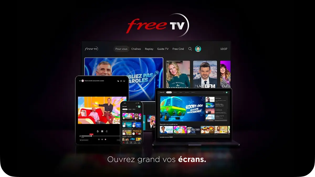 Free TV : regardez la télévision gratuitement sur mobile, TV connectée et ordinateur
