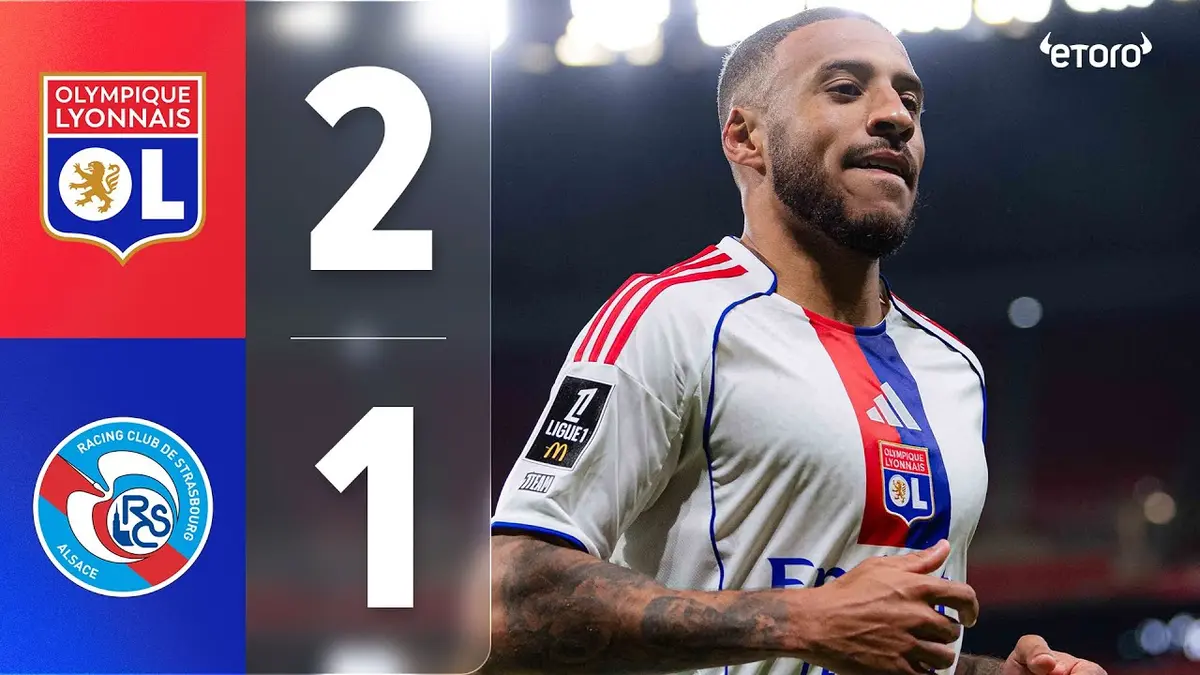 Lyon - Strasbourg résumé vidéo du match. Victoire de l'OL (2 - 1)