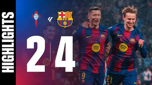 Celta Vigo - FC Barcelone résumé vidéo du match. Victoire du Barca (2 - 4).