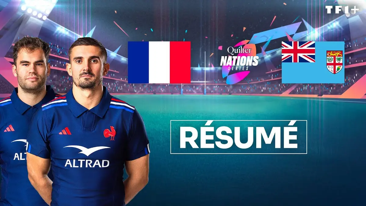 France - Fidji résumé vidéo du match. Victoire du XV de France (34 - 21).