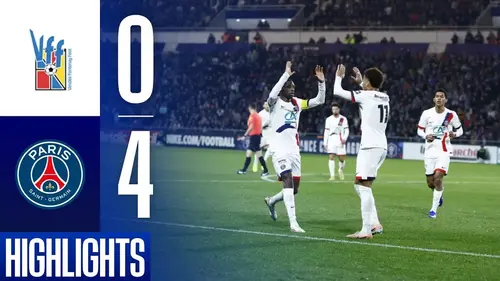 Vendée Fontenay - PSG résumé vidéo du match de Coupe de France. Victoire de Paris (0 - 4)