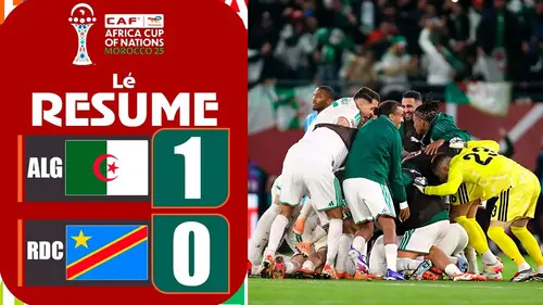 Algérie - RD Congo résumé vidéo du match. Qualification des Fennecs (1 - 0).