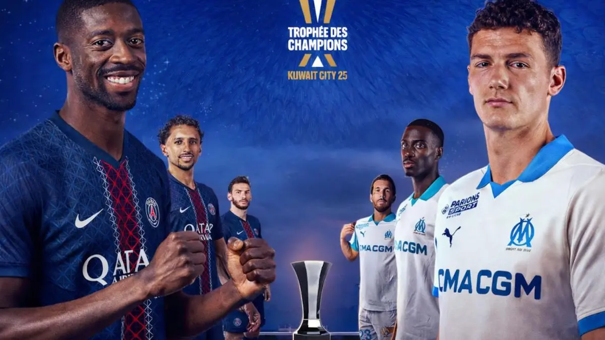 PSG - Marseille match en direct pour le Trophée des Champions à 19h00 sur Ligue1+