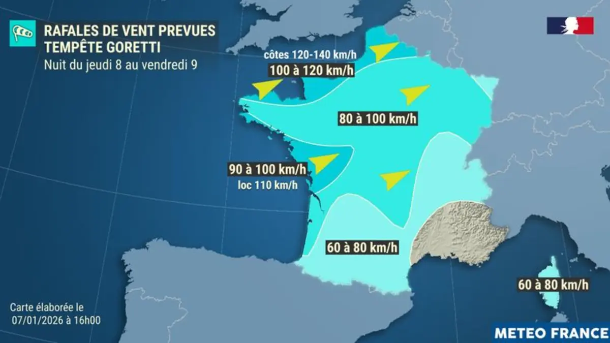Tempête Goretti : encore 21 départements en alerte ce vendredi. Météo du week-end (vidéo)