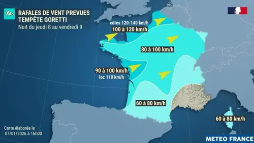Tempête Goretti : encore 21 départements en alerte ce vendredi. Météo du week-end (vidéo)