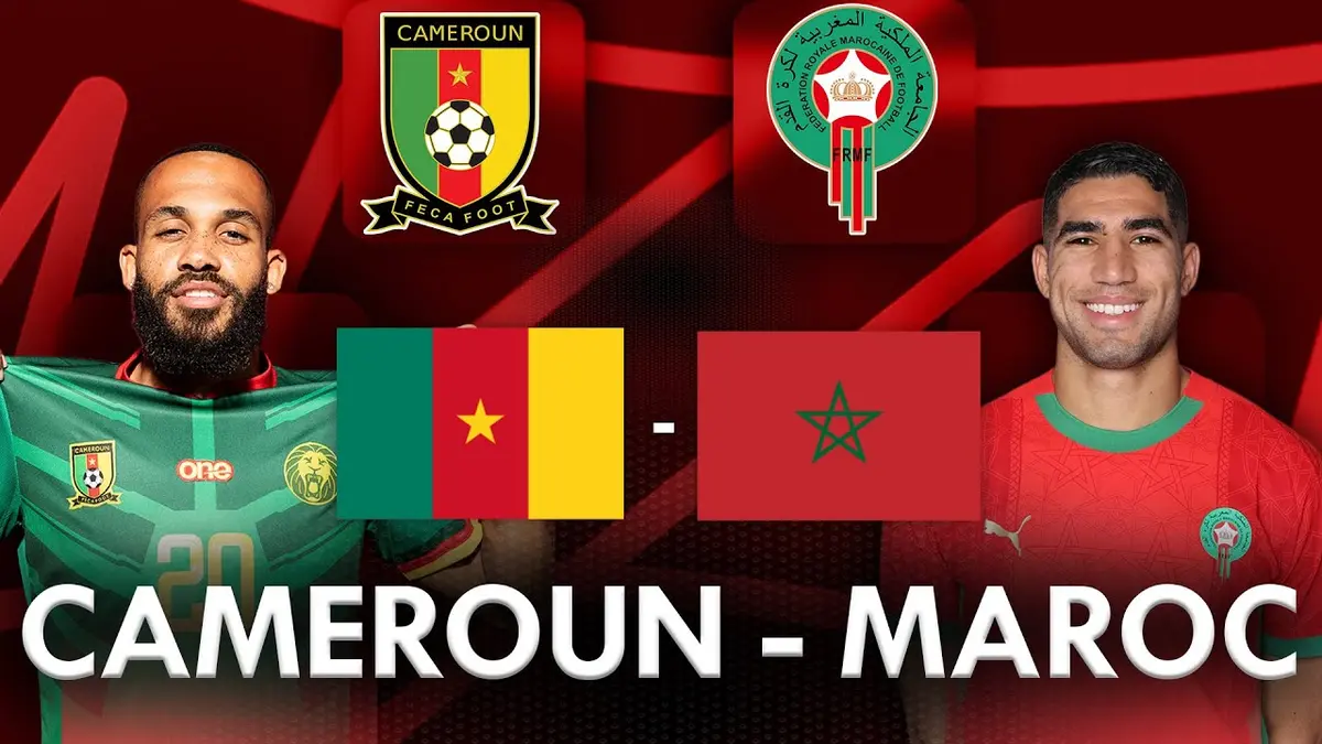 Cameroun - Maroc résumé vidéo du match (0 - 2). Le Maroc en demi-finale de sa CAN !