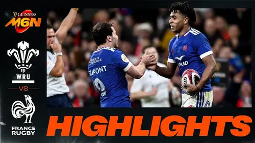 Pays de Galles - France résumé vidéo du match des 6 Nations. Victoire du XV de France (12 - 54)