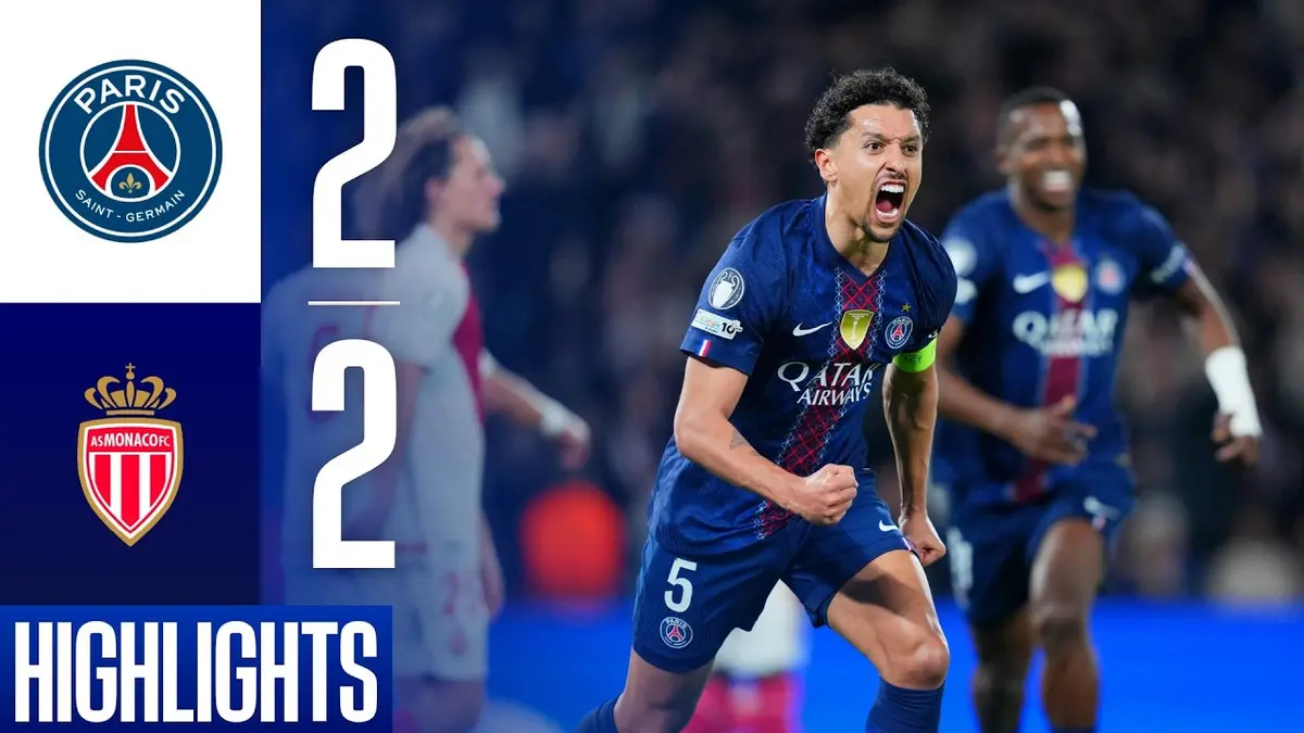 PSG - Monaco résumé vidéo du match de Champions League. Qualification du PSG.