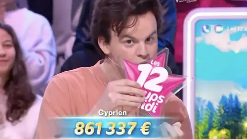 Les 12 coups de midi : Cyprien quitte le jeu volontairement avec 861 337 euros de gains