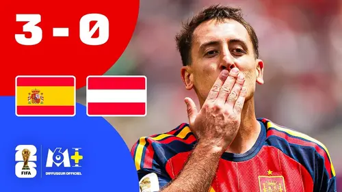 Espagne - Autriche : résumé vidéo du match (16eme de finale - Coupe du Monde 2026)