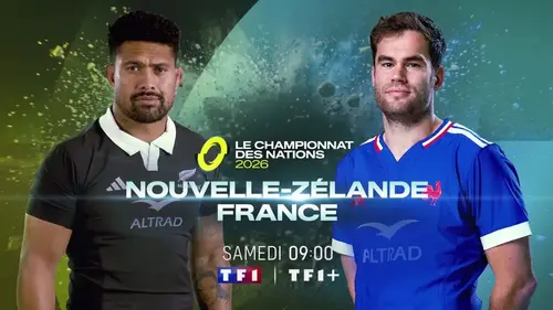 Nouvelle-Zélande - France : match en direct sur TF1 (Championnat des Nations de Rugby)