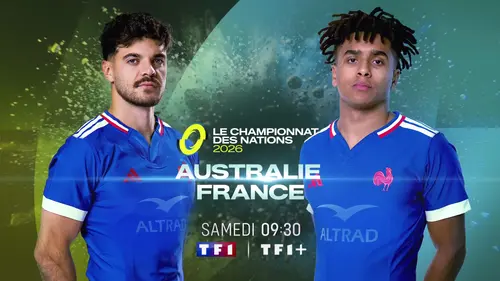Australie - France : match en direct sur TF1 (Championnat des Nations de Rugby)