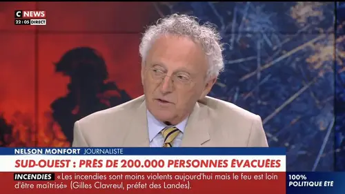 Incendies en Gironde : Nelson Monfort crée le malaise sur CNews (vidéo)