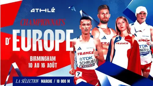 Championnats d’Europe d’athlétisme 2026 : le programme complet à Birmingham sur France Télévisions