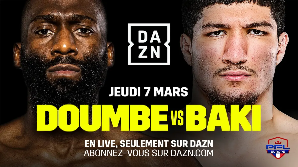 Baki - Doumbé : quelle heure et quelle chaine pour le combat MMA PFL ce jeudi 7 mars ?