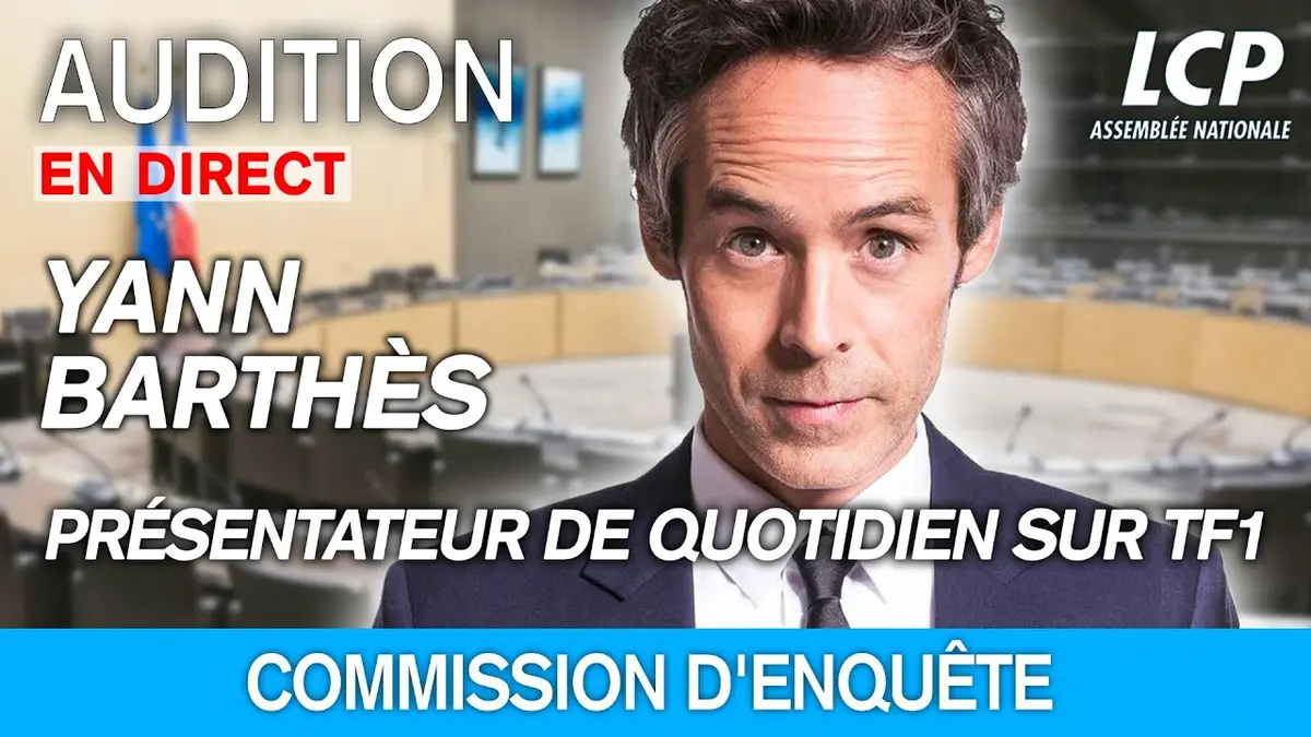 Yann Barthès : audition devant la commission d'enquête sur les fréquences TNT
