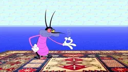 Oggy et les cafards S06E21 Le tapis supersonique