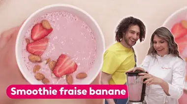 Tuto cuisine : Smoothie fraise banane