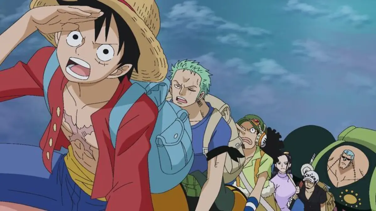One Piece S18E753 Une terrible ascension. Aventure sur l'élephant géant
