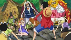 One Piece  S18E774 La défense de l'éléphant. Luffy et Zunesh !