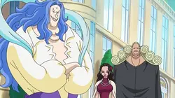 One Piece S19E885 Dans l'ombre de la Terre Sainte. Le mystère du chapeau de paille géant !