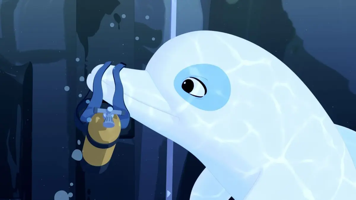Oum le dauphin blanc S01E17 La colère du Dieu Requin