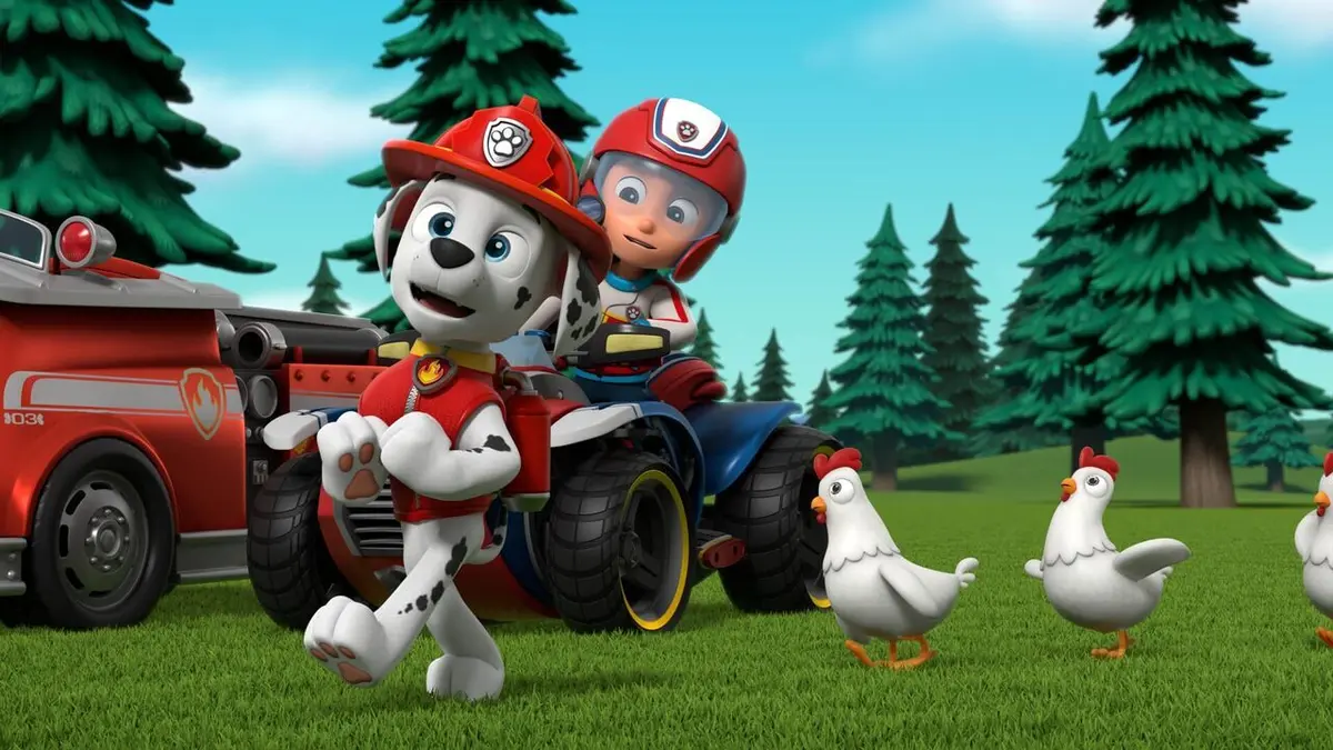 Paw Patrol, la Pat'Patrouille S09E08 La plus grosse omelette du monde / Travis l'apprenti fermier