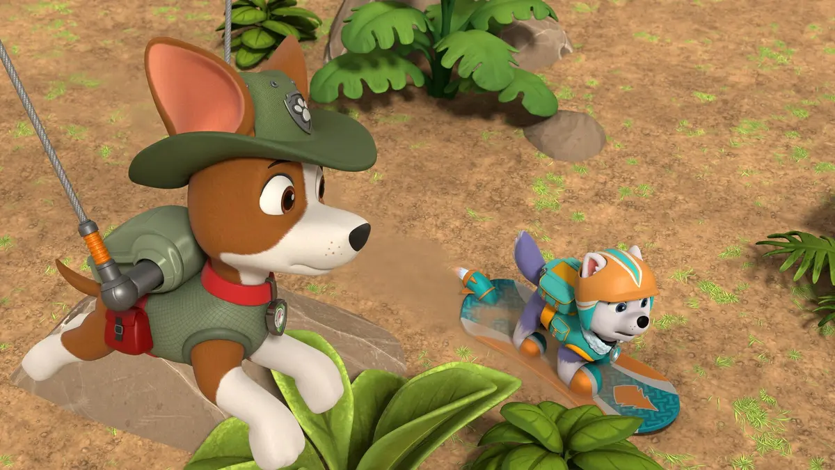 Paw Patrol, la Pat'Patrouille S09E15 Mission Dino : Le bébé tyrannosaure / Un éléphanteau joueur