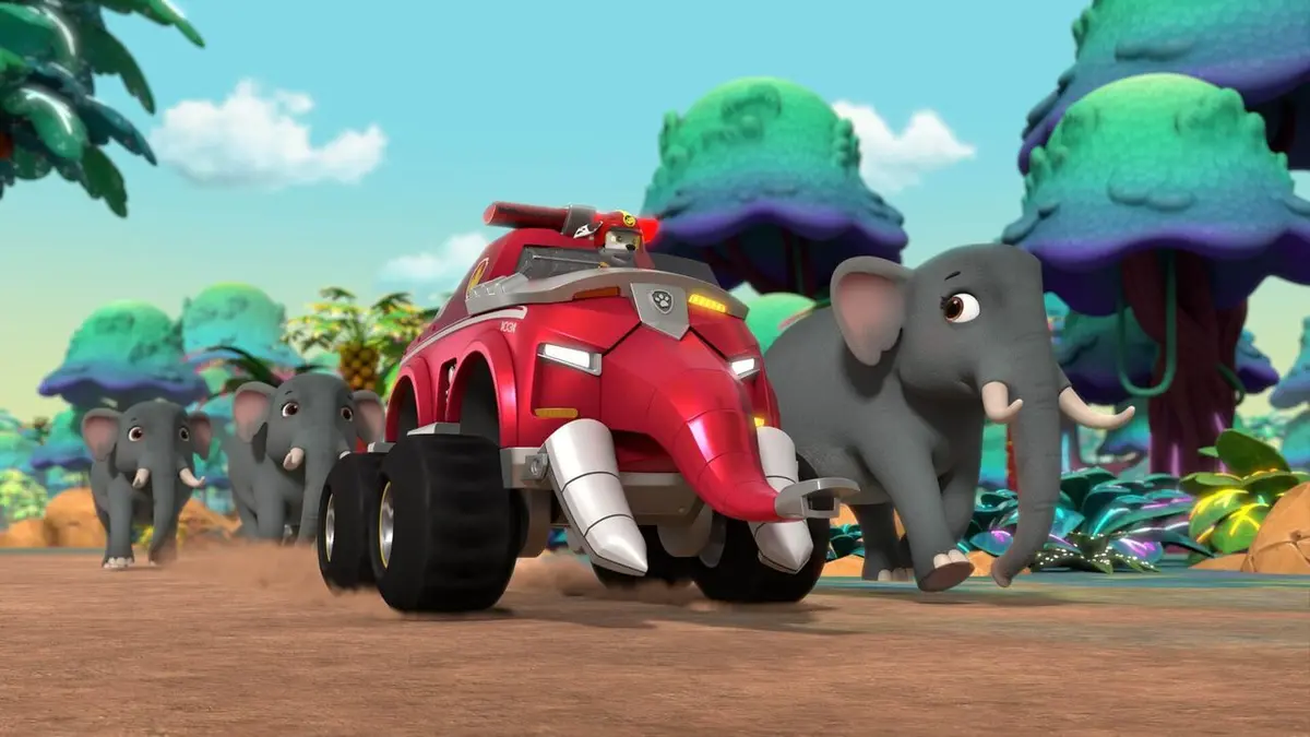 Paw Patrol, la Pat'Patrouille S10E06 Mission jungle : le tigre a dent de sabre