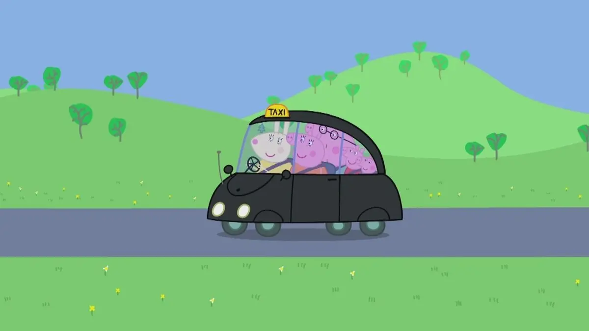 Peppa Pig S05E03 Le taxi de mademoiselle Rabbit