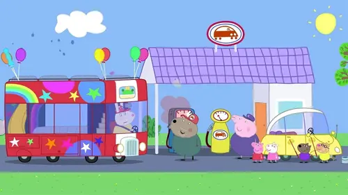 Peppa Pig S08E28 Le disco-bus hors service