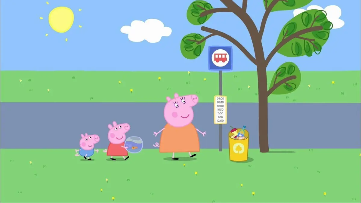 Peppa Pig S03E23 Goldie, le poisson rouge