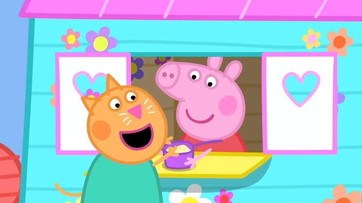 Peppa Pig S08E07 La salle de jeux avec plats à emporter