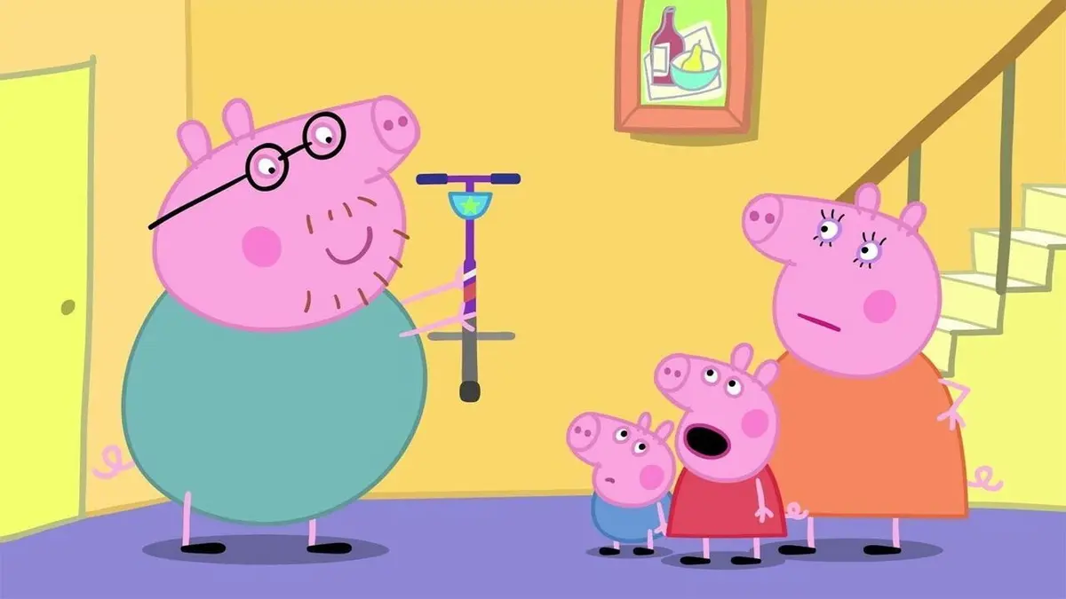 Peppa Pig S08E24 Le bâton sauteur