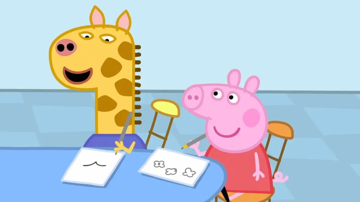 Peppa Pig S09E19 Le plus grand tableau du monde