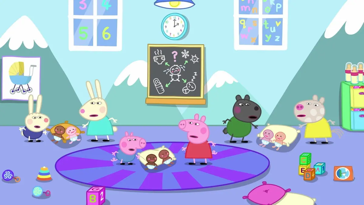 Peppa Pig S09E10 Le cours pour frères et soeurs