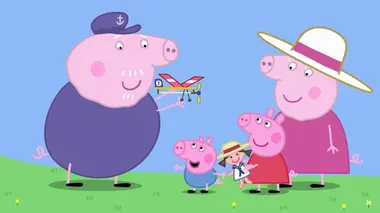 L'avion miniature de Papy Pig