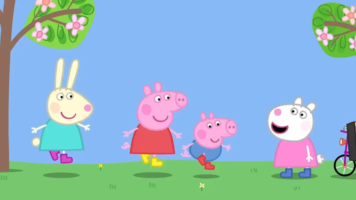 Peppa Pig S07E09 Le triple saut !
