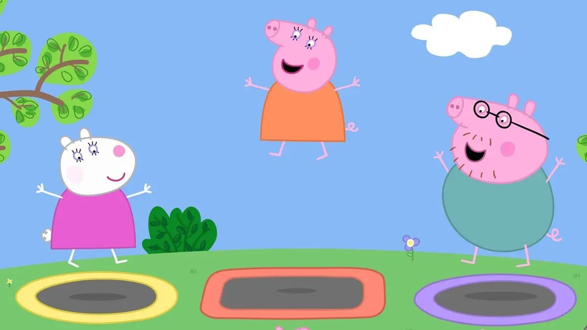 Peppa Pig S07E20 Le trampoline