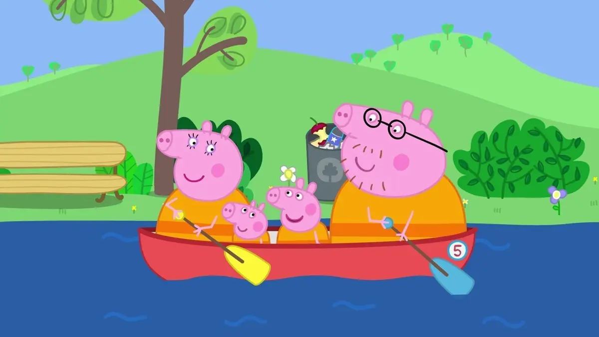 Peppa Pig S07E53 La balade en canoé