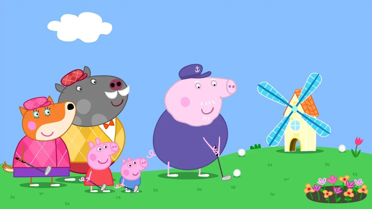 Peppa Pig S07E12 La partie de golf
