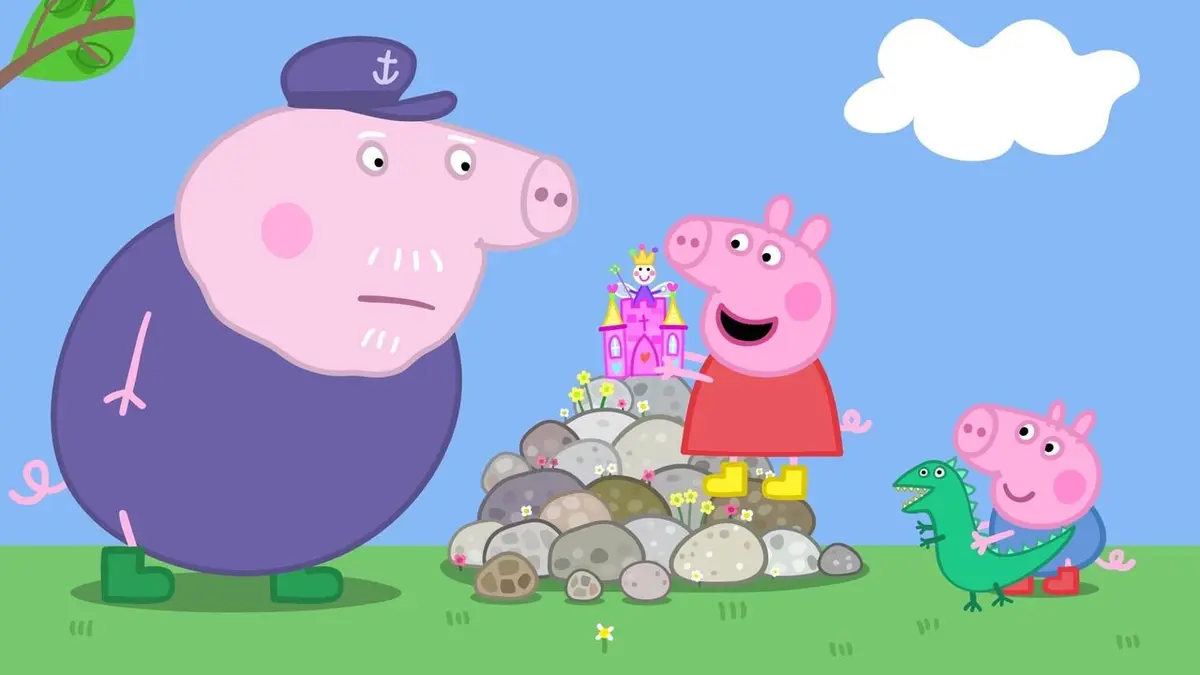 Peppa Pig S07E39 Le jardin de pierres de Papy Pig